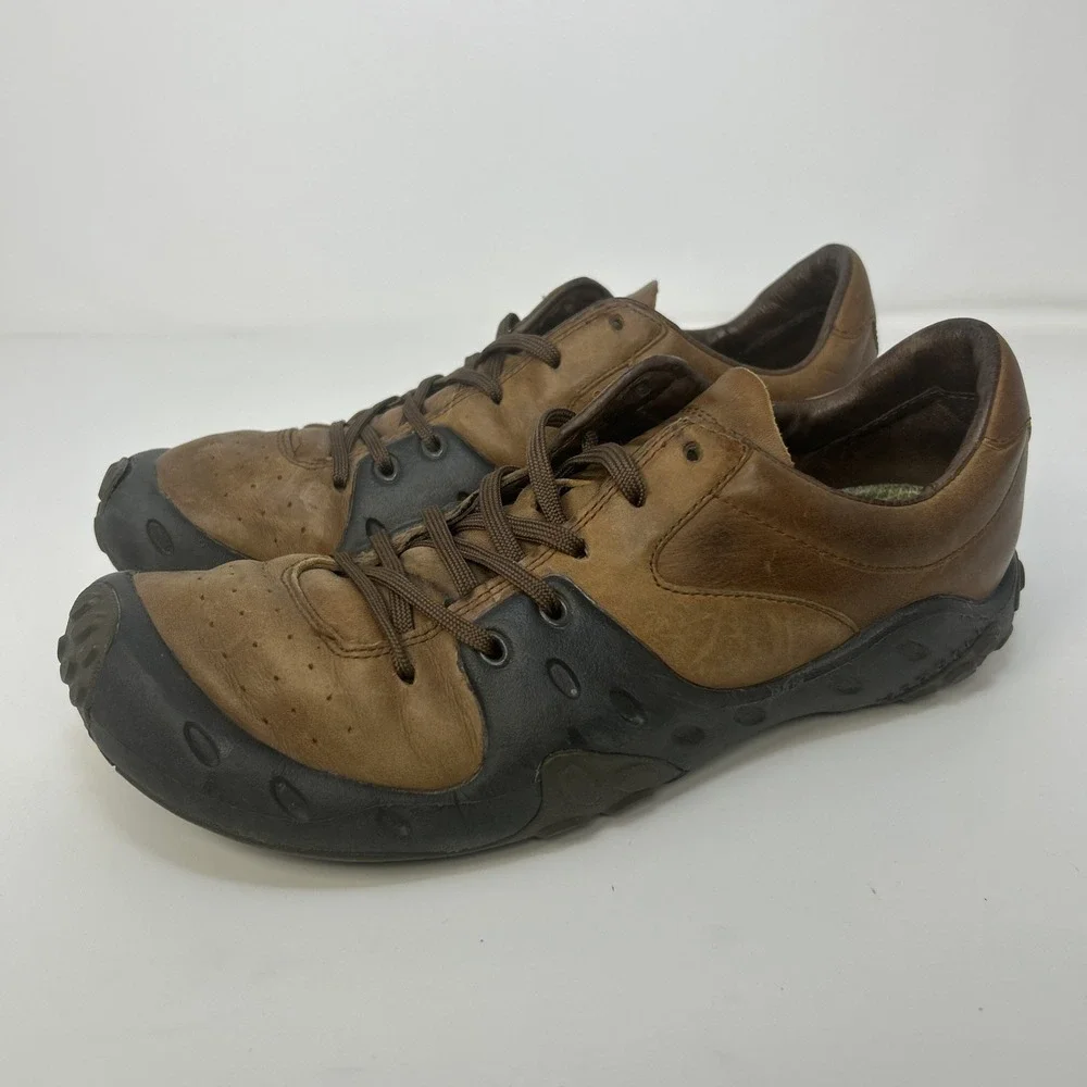 Merrell‎ Shockwave Mahogany Casual Shoe Men's Size 7 Brown Leather Cushioned